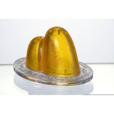 Imagem de Saleiro e Pimenteiro Bondinho Pão de Açúcar Amarelo - IKKO