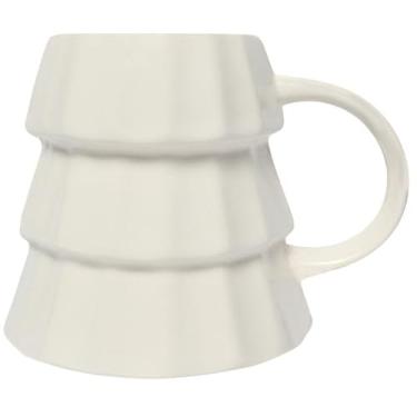 Imagem de Sweet Water Decor Caneca de café Cream Tree, caneca de Natal de cerâmica de 500 ml, segura para lava-louças e micro-ondas, copo grande de inverno para café, chá e chocolate quente, presentes de meias