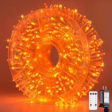 Imagem de Luzes de corda de Halloween JMEXSUSS 400 LED laranja 40m
