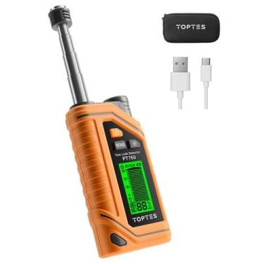 Imagem de Detector de vazamento de gás TOPTES PT760 recarregável com lanterna