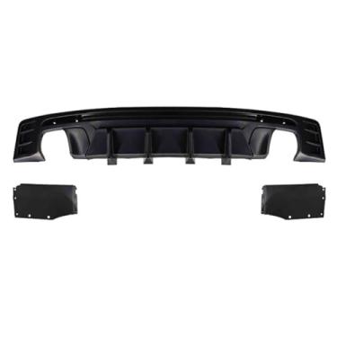 Imagem de Spoiler traseiro de carro difusor labial modificação compatível com Camaro CS 2016-2023 protetor de para-choque capa acessórios (saída única)
