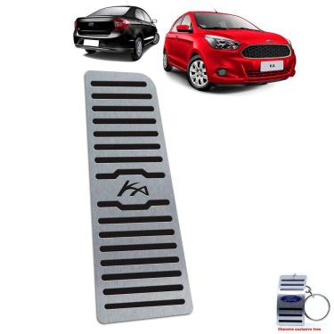 Imagem de Descanso De Pé Ford Ka 2014/2020 Aço Inox Preto