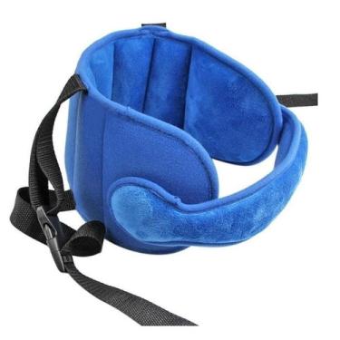 Imagem de Apoio Faixa Ajustável Cabeça Almofada Proteção Infantil Viagem Passeio Dia A Dia Carro Bebê Pescoço