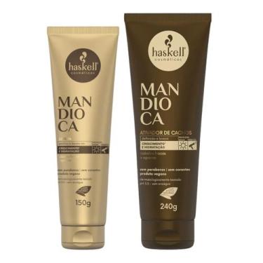 Imagem de Kit Mandioca 1 Leave in 150g 1 Ativador de cachos 240g Haskell