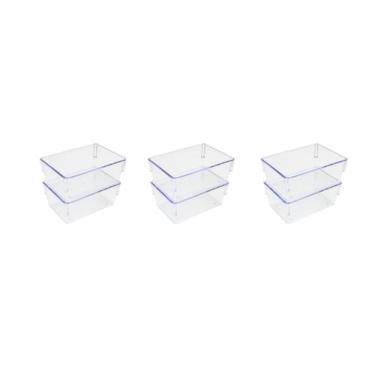 Imagem de Kit 6 peças Organizadores Multiuso Modular Acrilico Pequeno - Trioplas
