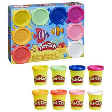 Imagem de Massinha de modelar play-doh com 8 potes sortido - hasbro e5062/e5044