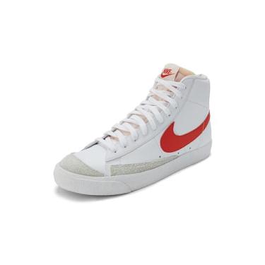 Imagem de Nike Blazer Mid '77 Vintage Tênis masculino (BQ6806-128, branco/branco / vermelho picante) tamanho 41