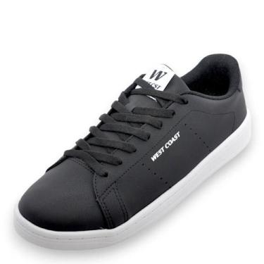 Imagem de Sapatênis Masculino West Coast 161 Arizona REF: 313045, Preto, Branco,