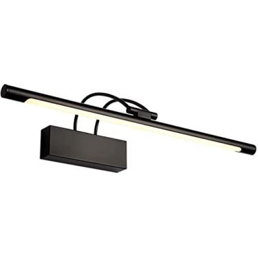 Imagem de Luz de espelho moderna LED para banheiro Lâmpada frontal rotativa, lâmpada de arandela de parede ajustável de aço inoxidável, luminária de parede de penteadeira, luminária de espelho de maquiagem