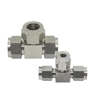 Imagem de 1 peça de ar comprimido de aço inoxidável 304, três juntas, acessórios de ar pneumático PE4 PE6 PE8 PE10 PE12 PE14 (PE4)