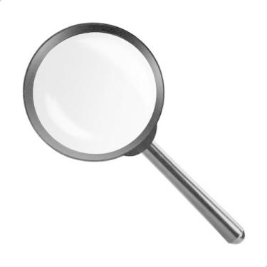 Imagem de Lupa De Aumento Lente Leitura De Mão Escritório Escola 60mm - Darujo