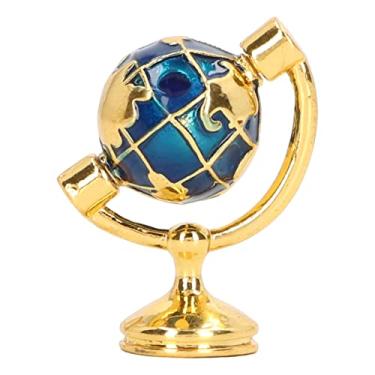 Imagem de TOPINCN 1:12 Globo Mundial Em Miniatura, Mini Acessórios para Casa de Bonecas, Globo de Planetário Com Suporte de Liga para Decoração de Casa de Bonecas, Acessórios