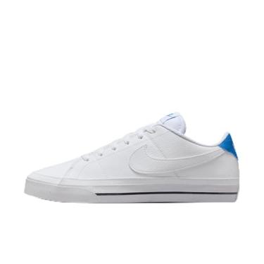 Imagem de Nike Tênis masculino Court Legacy Next Nature (FQ8226-101, branco/preto/azul foto), Branco/preto/azul fotográfico, 38