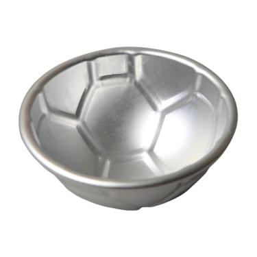 Imagem de Fxzqgnh Forma para Bolo de Futebol, Ferramenta para Assar, Forma de Meia Bola em Formato de Cúpula, Liga de Alumínio Durável, Fácil de Remover, 9cmx4.6cm