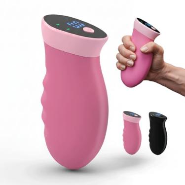 Imagem de Hiyoga Treinador de força de aderência digital, fortalecedor de garra de mão de 0 a 199 kg com tela em tempo real (sem som), 2 modos: teste e vibração inteligente, fortalecedor ergonômico de mão e