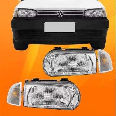 Imagem de Kit Farol Vidro + Pisca Cristal Gol Bola 95 96 97 98 99 G2 - JCV