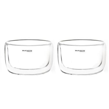 Imagem de Conjunto 2 Tigelas Parede Dupla Sobremesa Sopa 300ml Bugatti