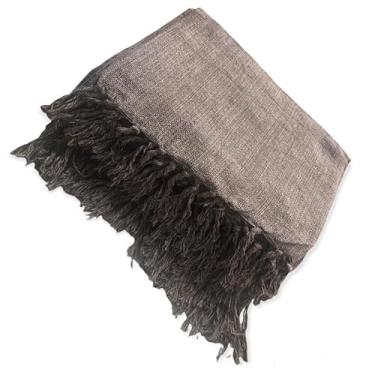 Imagem de Manta Para Sofá 250x180cm Protetora de Algodão para Decoração e Aconchego (Marrom)