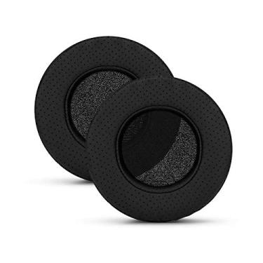 Imagem de Protetores de ouvido redondos de espuma de memória Brainwaavz – Adequados para muitos fones de ouvido grandes – SteelSeries, HD668B, ATH, AKG K553, HifiMan, ATH, Philips, Fostex, Sony Ear Pad & More, Perforated Black