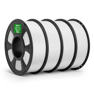 Imagem de DEEPLEE Filamento PETG PRO 1,75 mm branco 4 kg, filamentos de impressora 3D PETG de 1,75 mm maior resistência e resistência ao clima, adequado para a maioria das impressoras 3D FDM