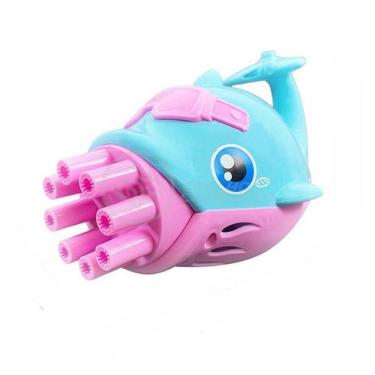 Imagem de Golfinho Bolhudo Bolhas Sabão Criança Infantil Rosa E Azul 6