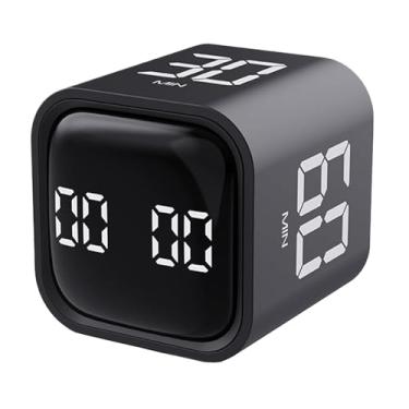 Imagem de Timer Rotativo de Balde 5 10 30 60 Minutos e Contagem Regressiva Personalizada Produtividade com Pausa Retomada Silencioso Vibração Alarme Sonoro Ajustável para Tarefas Domésticas Trabalho Estudo Cozi