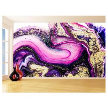 Imagem de Papel De Parede 3D Estilo Marmore Tintas Cores 3,5M Mbr103 - Você Deco