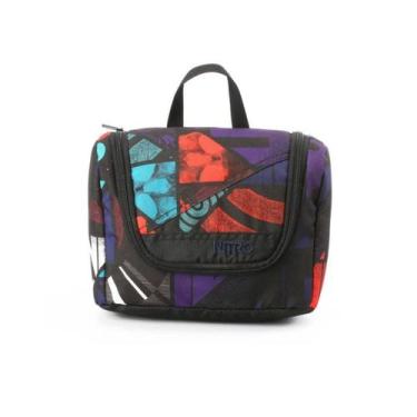 Imagem de Necessaire Nitro TravelKit Colorido Estampado Yes com Gancho e Compart