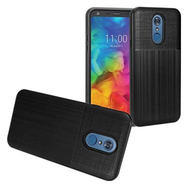 Imagem de Eaglecell – LG Q7+ Plus, Q7 LM-Q610 – Capa híbrida + Película de vidro temperado, CF2 Black
