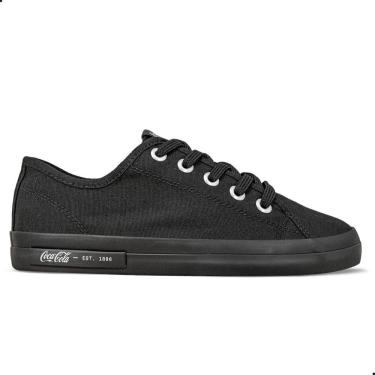 Imagem de Tênis Coca Cola Plaza Canvas All Black Unissex | Preto
