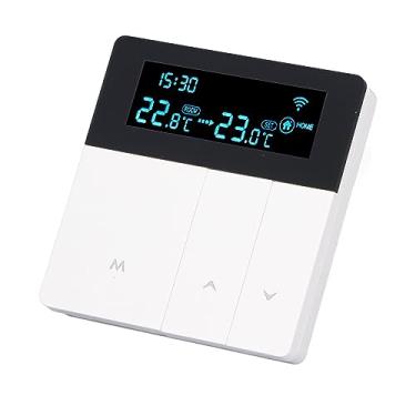Imagem de Ymiko Termostato Programável Inteligente Com Display LCD, Controle de Temperatura de Alta Precisão para Sistemas de Aquecimento, Compatível Com Caldeiras e Aquecedores de água, 90 240 V AC, Ideal