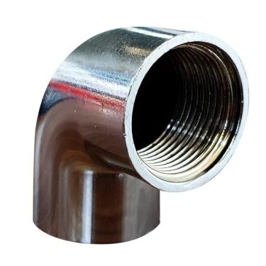 Imagem de Joelho Cotovelo Curva 90º Metal Cromado Fêmea 1/2`` X 1/2``