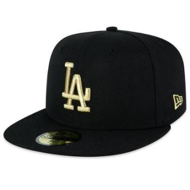 Imagem de Boné 59Fifty Fitted Los Angeles Dodgers World Series Metallic Masculino-Masculino