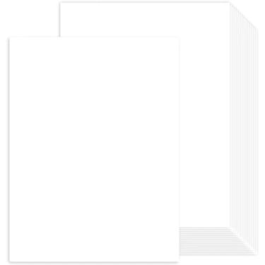 Imagem de CoZyden 100 folhas de cartolina verde 21 x 28 cm, papel de impressora branco para convites, menus, casamento, cartões DIY