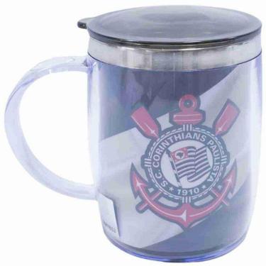 Imagem de Caneca Térmica Com Tampa 450ml - Corinthians-Unissex
