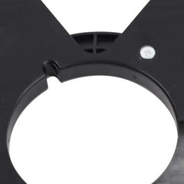 Imagem de Cryfokt Carretel de Alumínio Durável de 10 Polegadas para Decks de Fita, Furos de Resistência Flexível, Carretel de Substituição Perfeito para Gravação (Preto)