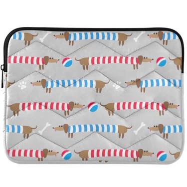 Imagem de Capa protetora para laptop Cute Dog Dachshund bolsa universal para laptop de 13 a 14 polegadas para MacBook Case 13 polegadas
