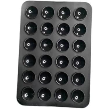 Imagem de Suporte de Silicone Ventosas para Celular – Fixação em Espelhos e Superfícies Lisas Preto