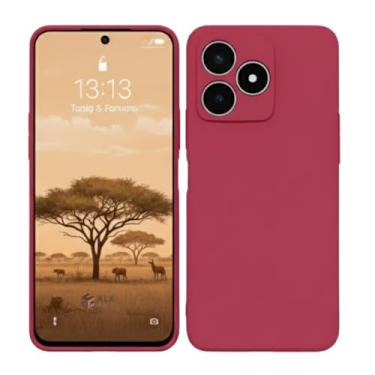 Imagem de Capa Silicone Aveludada Ultra Fina Compatível com Realme C51 / C53 / Note 50 – Case Resistente Antichoque Premium (Hibisco)