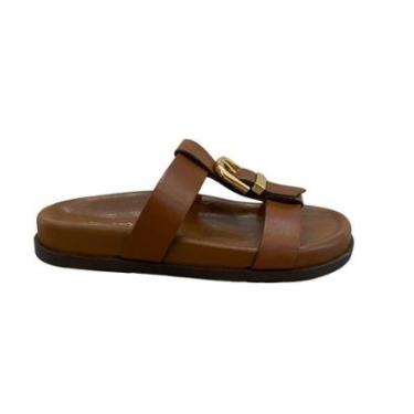 Imagem de Sandalia Papete Couro Soft Lançamento Arezzo-Feminino