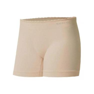 Imagem de Calcinha Boxer Infantil Sem Costura Selene 20610-001 Microfibra, Choco