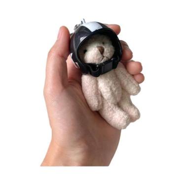 Imagem de Chaveiros De Urso Com Capacete De Pelúcia Y2K, Decoração Para Chaves D