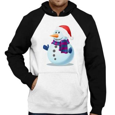 Imagem de Moletom Boneco de neve - Foca na Moda, Branco, Preto, P