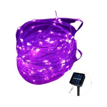 Imagem de Luzes De Cordão Solar Com 8 Modos LED Para Jardim Externo, Pátio E Nat