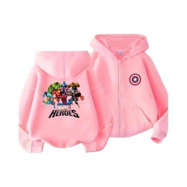 Imagem de Moletom Com Capuz Do Capitão América Da Marvel Para Meninos E Meninas,