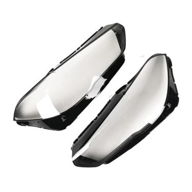 Imagem de Compatível com bmw x5 x6 x5m x6m g05 g06 f95 2020-2022 farol capa luzes do carro substituição de vidro farol lente escudo(1 Pair)