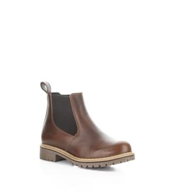 Imagem de Bos. & Co. Bota Gobi/elástica com zíper lateral – Cameron, Brandy/preto, 9-9.5