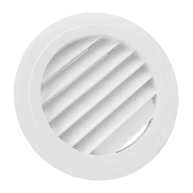 Imagem de Acouto Tampa de Ventilação Redonda de 150 Mm para Montagem Em Parede e Teto - Grade de Veneziana Inclinada Em ABS para Fluxo de Ar HVAC Eficiente