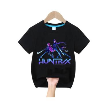 Imagem de Camiseta Casual De Desenho Animado Para Meninos E Meninas KPop Demon H