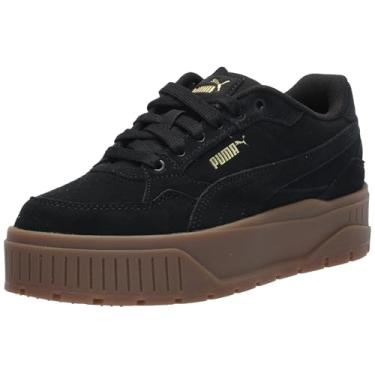 Imagem de PUMA Tênis feminino Karmen II Idol, Suede-puma Black-Puma Black-Puma Gold, 35
